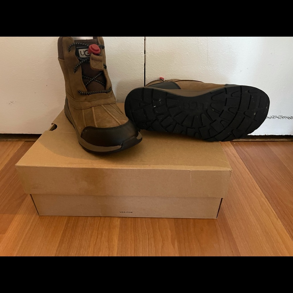 UGG Kids Brown and Black Snow Boots